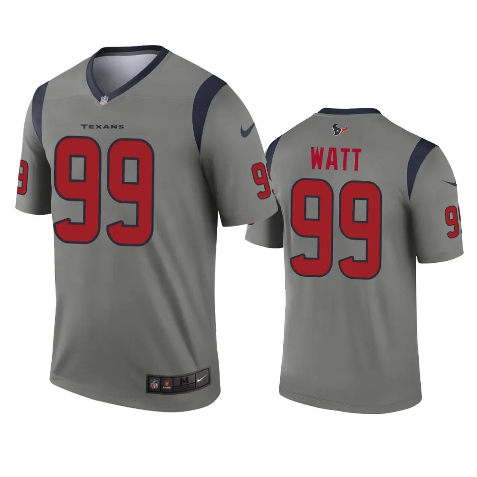 J.J. Watt Houston Texans Nike Inverted Legend Jersey - Grey