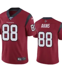 Jordan Akins Houston Texans Nike 100th Season Vapor Limited Jersey - Maroon