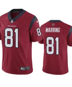 Kahale Warring Houston Texans Nike Vapor Limited Jersey - Maroon