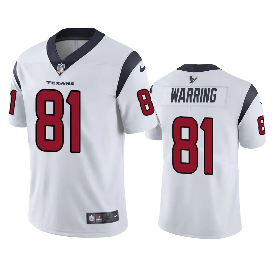 Kahale Warring Houston Texans Nike Vapor Limited Jersey - White
