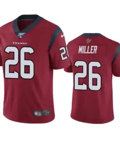 Lamar Miller Houston Texans Nike 100th Season Vapor Limited Jersey - Maroon