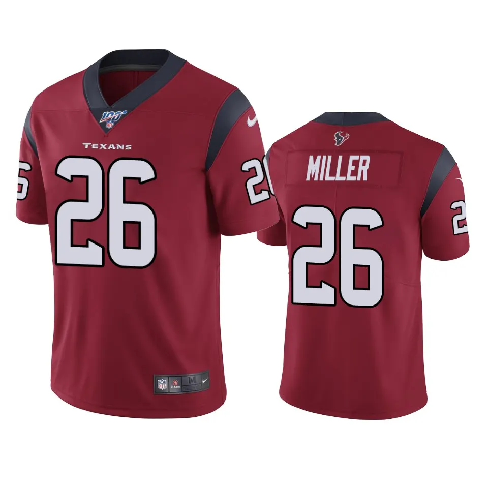 Lamar Miller Houston Texans Nike 100th Season Vapor Limited Jersey - Maroon