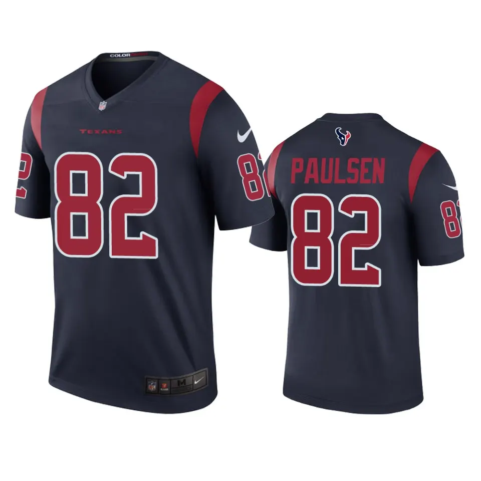 Logan Paulsen Houston Texans Nike Color Rush Legend Jersey - Navy