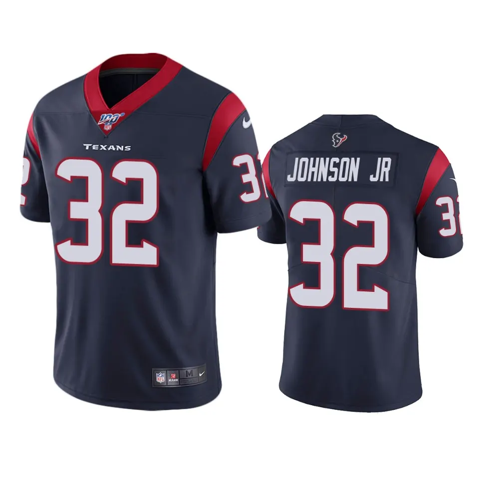 Lonnie Johnson Jr. Houston Texans Nike 100th Season Vapor Limited Jersey - Navy