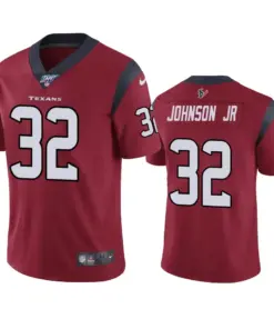 Lonnie Johnson Jr. Houston Texans Nike 100th Season Vapor Limited Jersey - Red