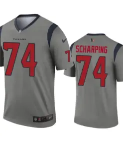 Max Scharping Houston Texans Nike Inverted Legend Jersey - Gray