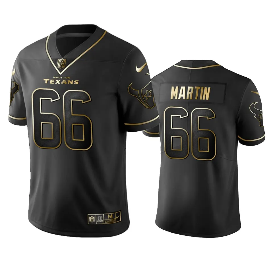 Nick Martin Houston Texans Nike 2019 Golden Edition Vapor Untouchable Limited Jersey - Black
