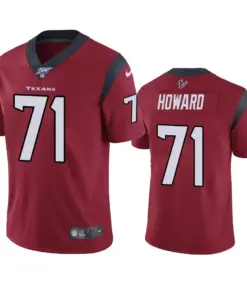 Tytus Howard Houston Texans Nike 100th Season Vapor Limited Jersey - Maroon