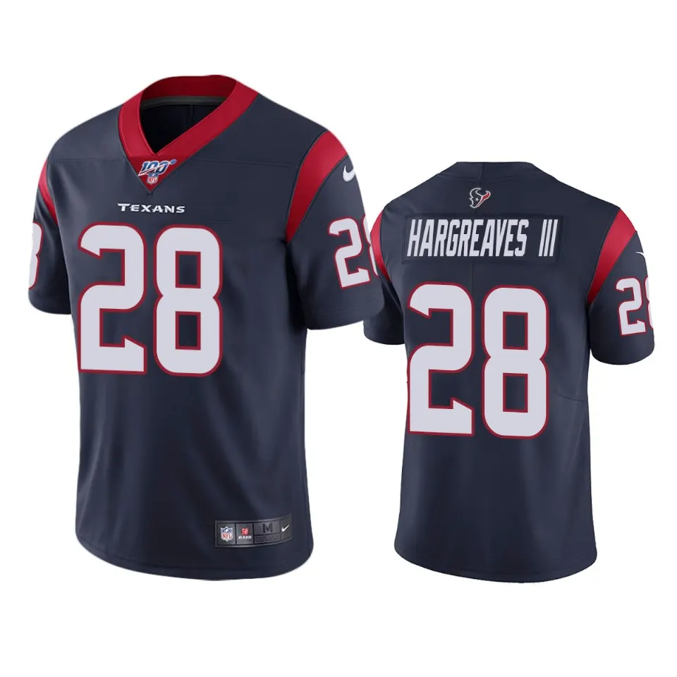 Vernon Hargreaves III Houston Texans Nike 100th Season Vapor Limited Jersey - Navy