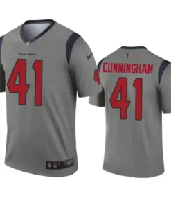 Zach Cunningham Houston Texans Nike Inverted Legend Jersey - Grey