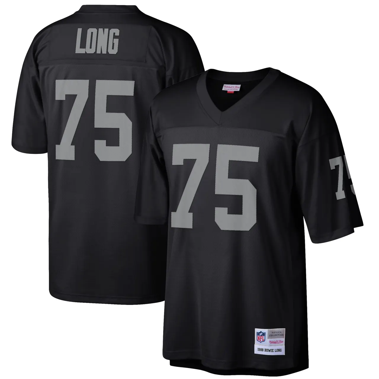Howie Long Las Vegas Raiders Mitchell & Ness Retired Player Legacy Replica Jersey - Black - Image 2