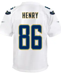 Hunter Henry Los Angeles Chargers Nike Youth Game Jersey - White - Image 3
