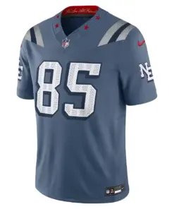 Alternative view of Hunter Henry New England Patriots Nike 2025 Rivalries Collection Limited Jersey - Storm Blue