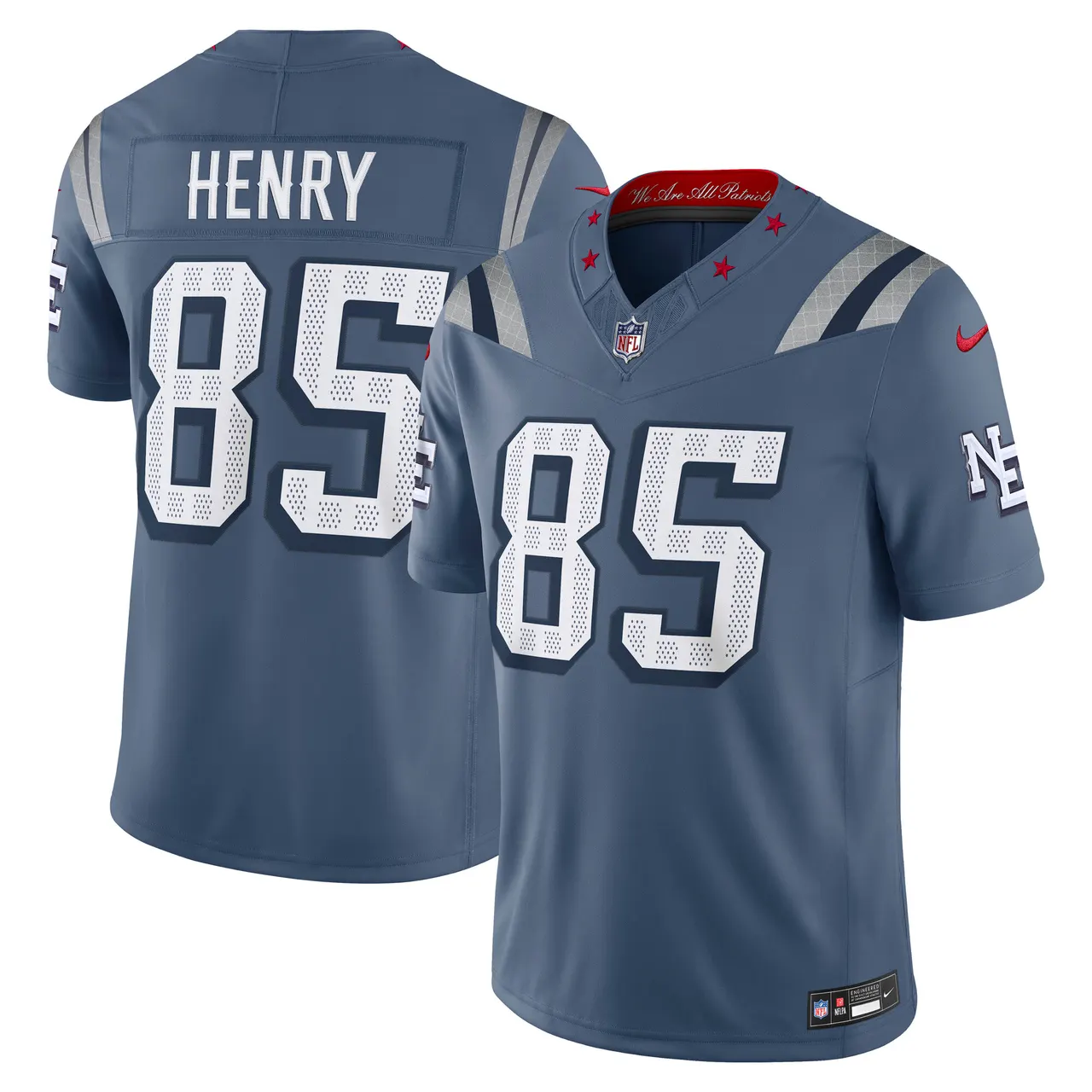 Hunter Henry New England Patriots Nike 2025 Rivalries Collection Limited Jersey - Storm Blue