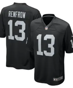 Alternative view of Hunter Renfrow Las Vegas Raiders Nike Game Jersey - Black