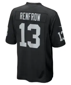Hunter Renfrow Las Vegas Raiders Nike Player Jersey - Black - Image 4
