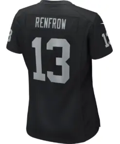 Hunter Renfrow Las Vegas Raiders Nike Women's Game Player Jersey - Black - Image 4