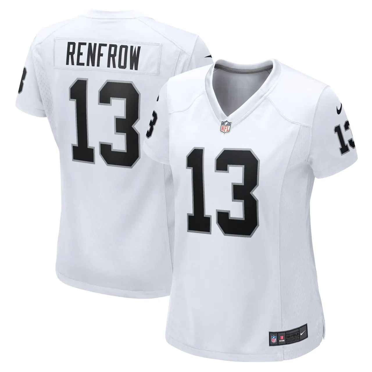 Hunter Renfrow Las Vegas Raiders Nike Women's Game Player Jersey - White - Image 2