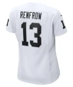 Hunter Renfrow Las Vegas Raiders Nike Women's Game Player Jersey - White - Image 4