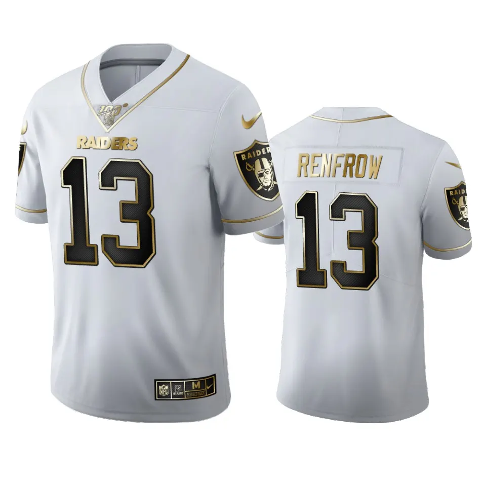 Hunter Renfrow Las Vegas Raiders Nike 100th Season Golden Edition Jersey - White