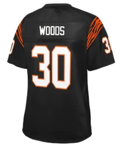Ickey Woods Cincinnati Bengals NFL Pro Line Women's Retired Player Replica Jersey - Black - Image 3