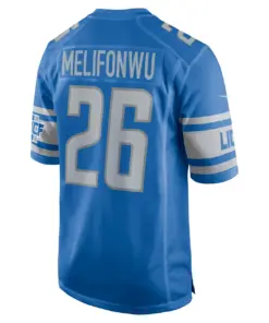 Ifeatu Melifonwu Detroit Lions Nike Game Jersey - Royal Blue - Image 4