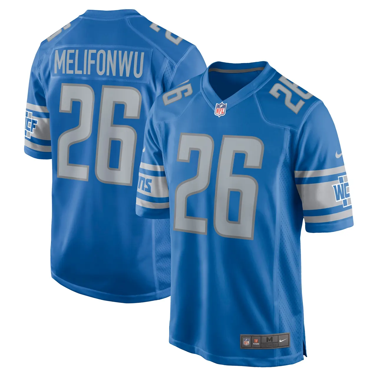Ifeatu Melifonwu Detroit Lions Nike Game Jersey - Royal Blue