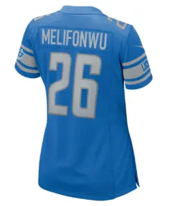 Ifeatu Melifonwu Detroit Lions Nike Women's Game Jersey - Royal Blue - Image 4