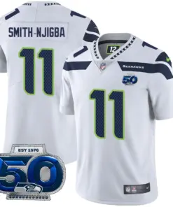 Smith-Njigba Seattle Seahawks Nike 50th Anniversary Jersey - White