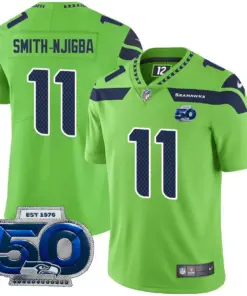 Smith-Njigba Seattle Seahawks Nike Vapor F.U.S.E. Limited Jersey - Lime Green