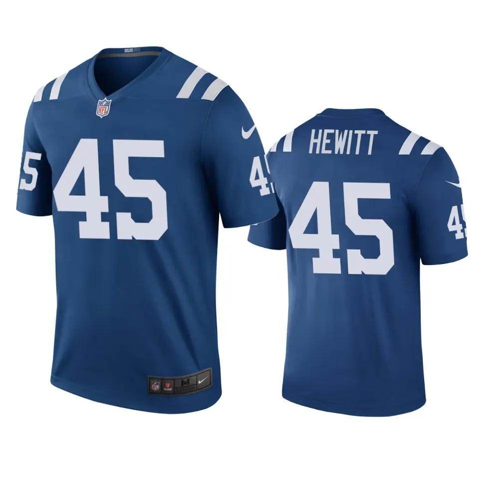 Ryan Hewitt Indianapolis Colts Nike Color Rush Jersey - Royal Blue