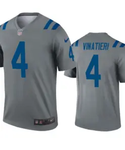 Adam Vinatieri Indianapolis Colts Nike Inverted Legend Jersey - Grey