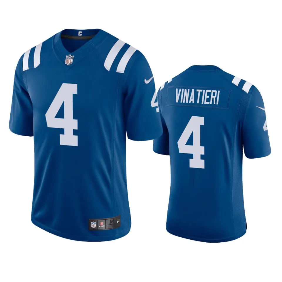 Adam Vinatieri Indianapolis Colts Nike 2020 Vapor Limited Jersey - Royal Blue