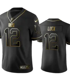 Andrew Luck Indianapolis Colts Nike 2019 Golden Edition Vapor Untouchable Limited Jersey - Black