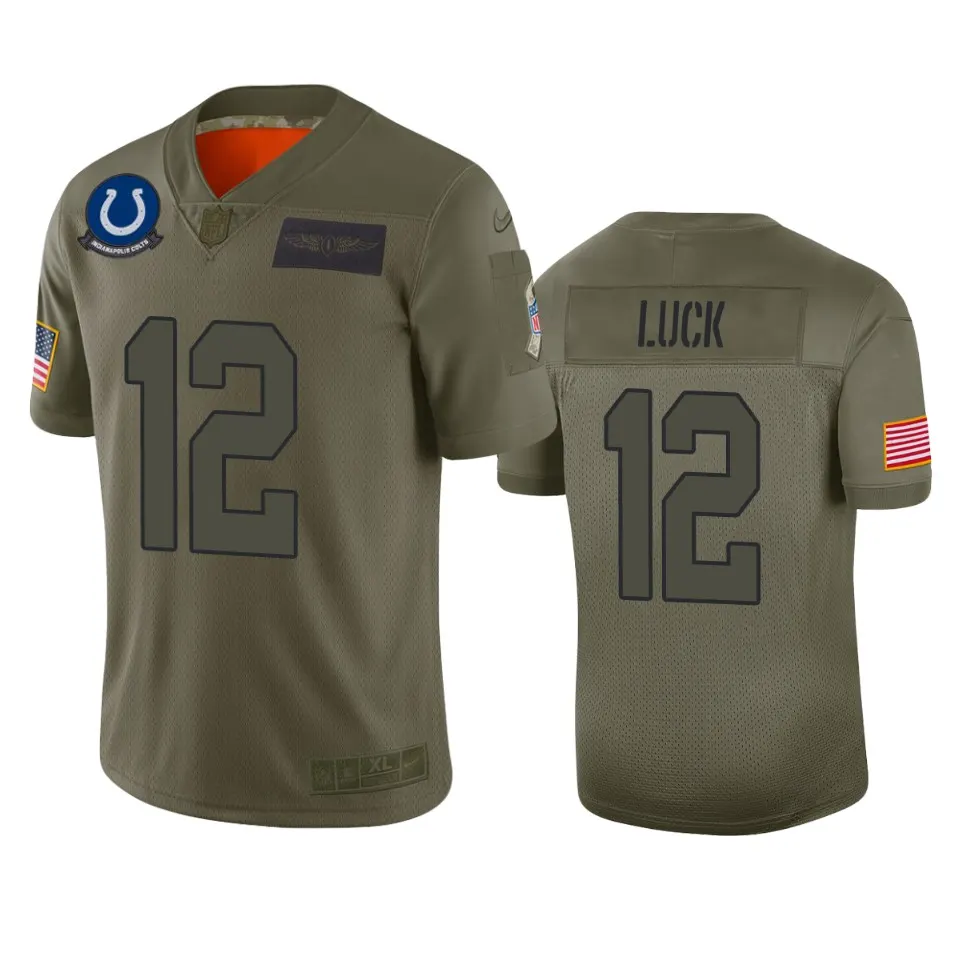 Andrew Luck Indianapolis Colts Nike 2019 Salute to Service Limited Jersey - Olive