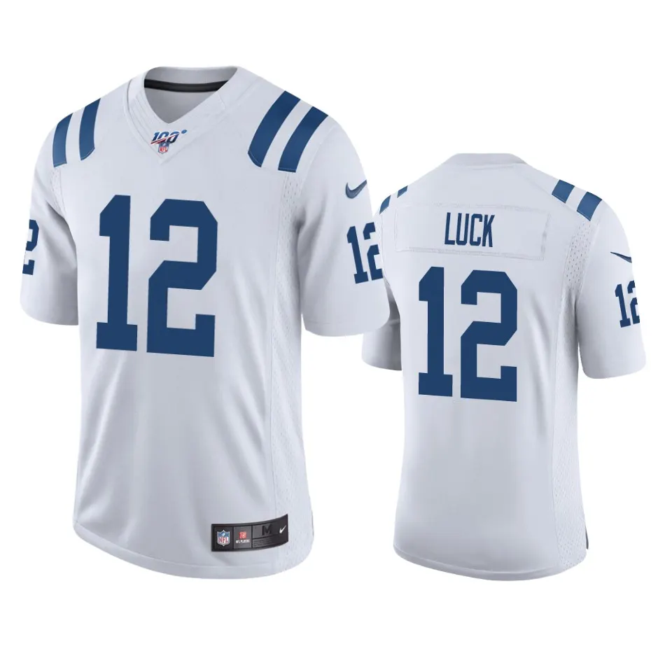 Andrew Luck Indianapolis Colts Nike 100th Season Vapor Limited Jersey - White