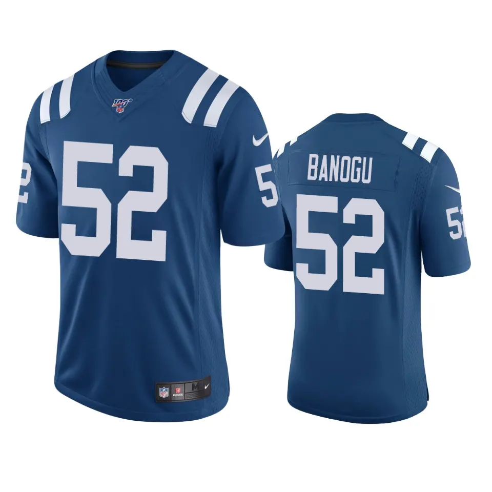Ben Banogu Indianapolis Colts Nike 100th Season Vapor Limited Jersey - Royal Blue