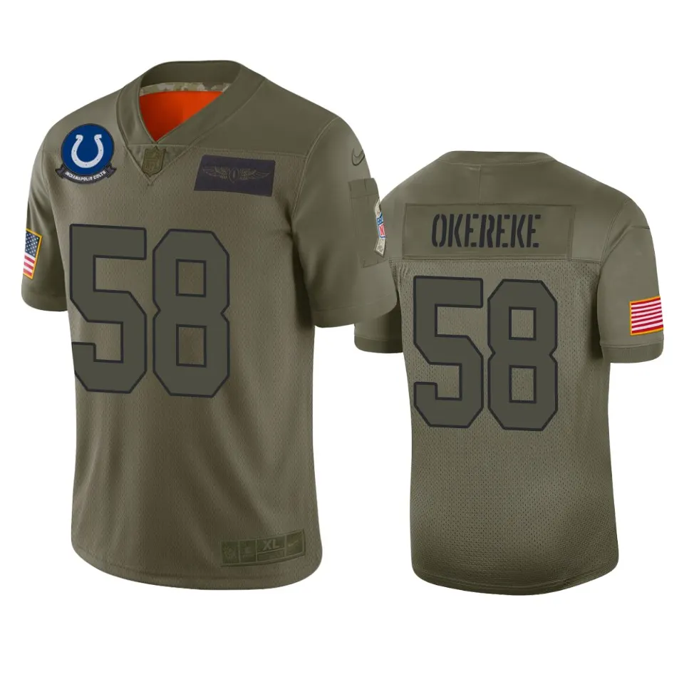 Bobby Okereke Indianapolis Colts Nike 2019 Salute to Service Limited Jersey - Olive