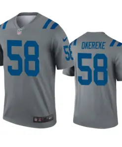 Bobby Okereke Indianapolis Colts Nike Inverted Legend Jersey - Grey