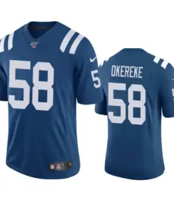 Bobby Okereke Indianapolis Colts Nike 100th Season Vapor Limited Jersey - Royal Blue