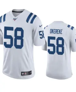 Bobby Okereke Indianapolis Colts Nike 100th Season Vapor Limited Jersey - White