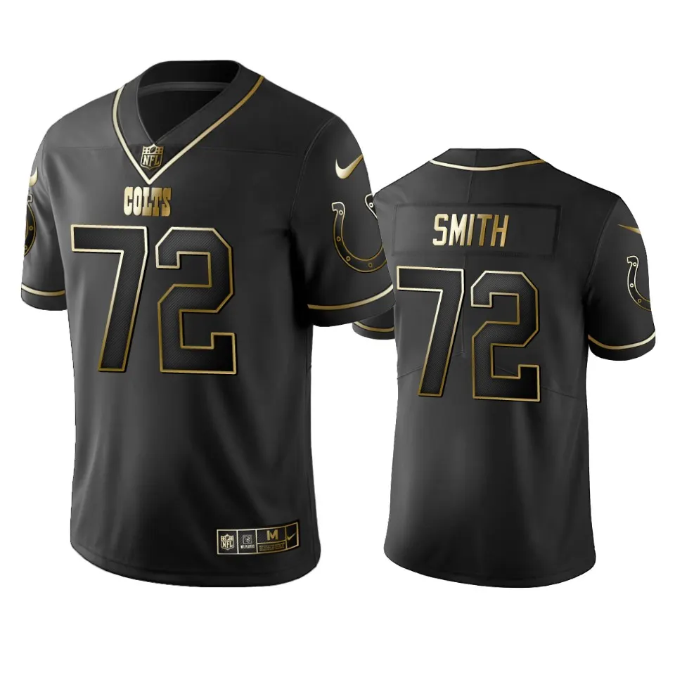 Braden Smith Indianapolis Colts Nike 2019 Golden Edition Vapor Untouchable Limited Jersey - Black