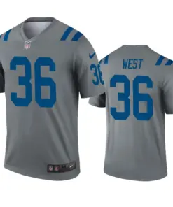 Charcandrick West Indianapolis Colts Nike Inverted Legend Jersey - Grey