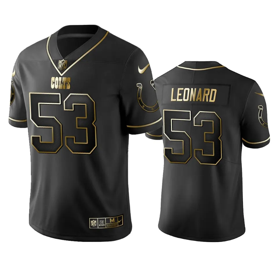 Darius Leonard Indianapolis Colts Nike 2019 Golden Edition Vapor Untouchable Limited Jersey - Black