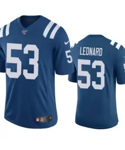 Darius Leonard Indianapolis Colts Nike 100th Season Vapor Limited Jersey - Royal Blue