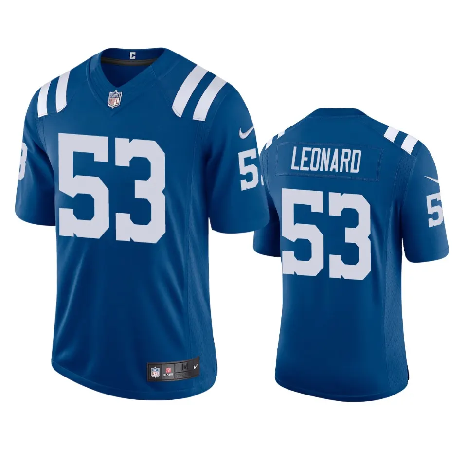 Darius Leonard Indianapolis Colts Nike 2020 Vapor Limited Jersey - Royal Blue