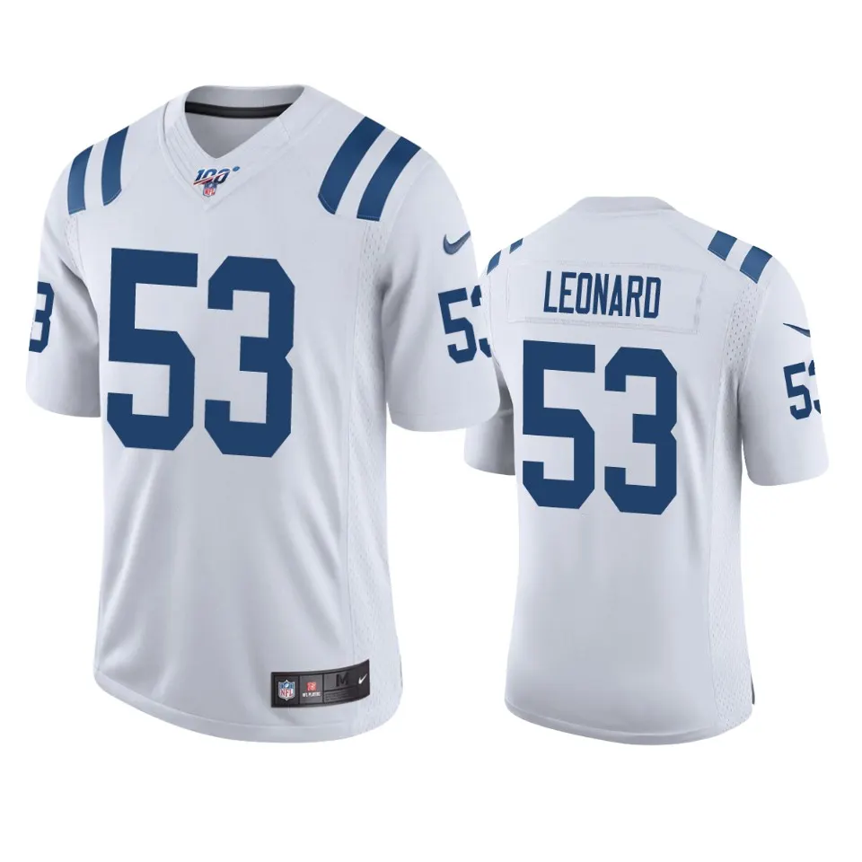 Darius Leonard Indianapolis Colts Nike 100th Season Vapor Limited Jersey - White