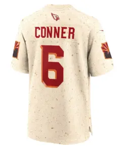 James Conner Arizona Cardinals Nike 2025 Rivalries Collection Game Jersey - Natural - Image 3