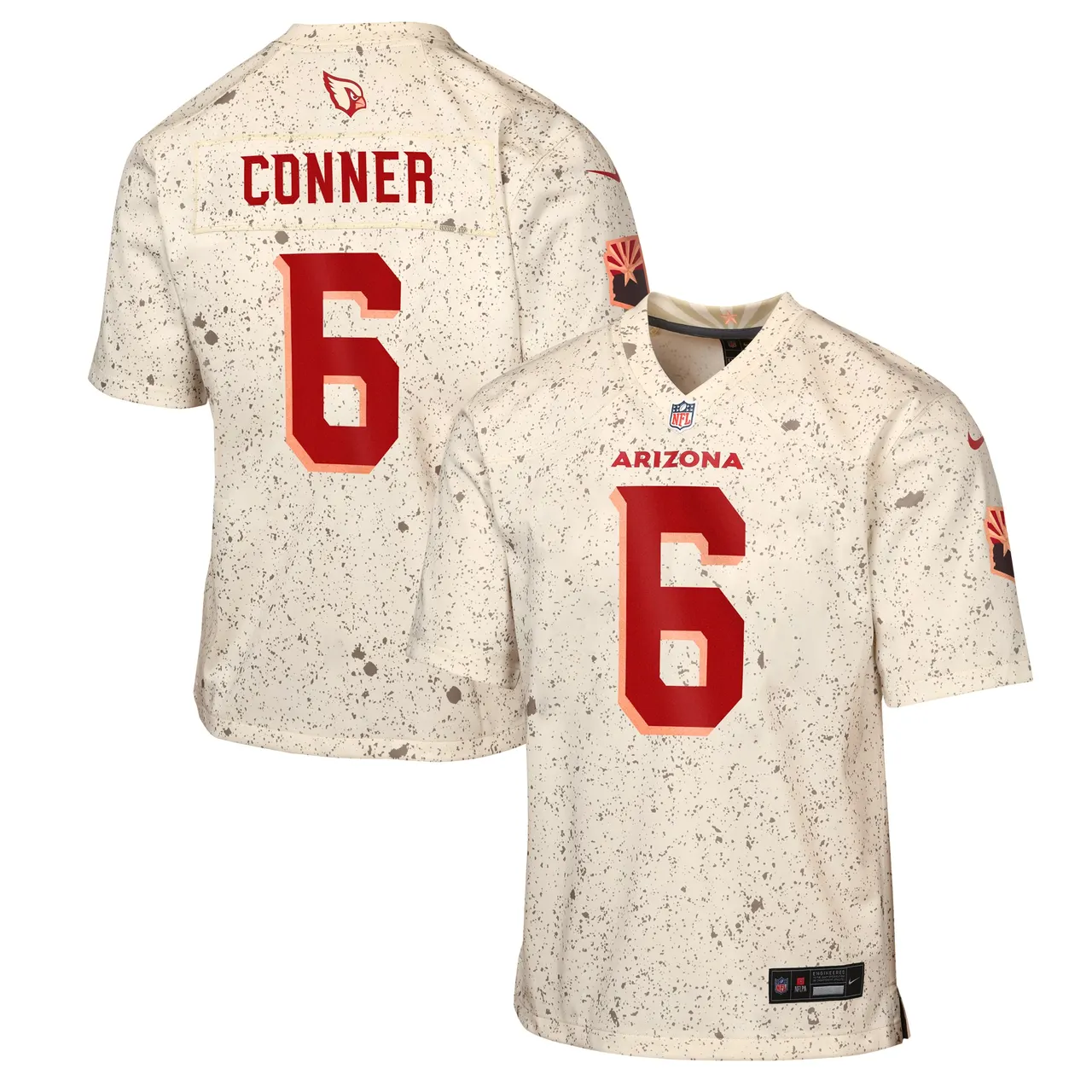 James Conner Arizona Cardinals Nike Youth 2025 Rivalries Collection Game Jersey - Natural