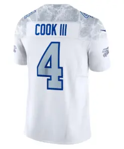 James Cook III Buffalo Bills Nike 2025 Rivalries Collection Limited Jersey - White - Image 3